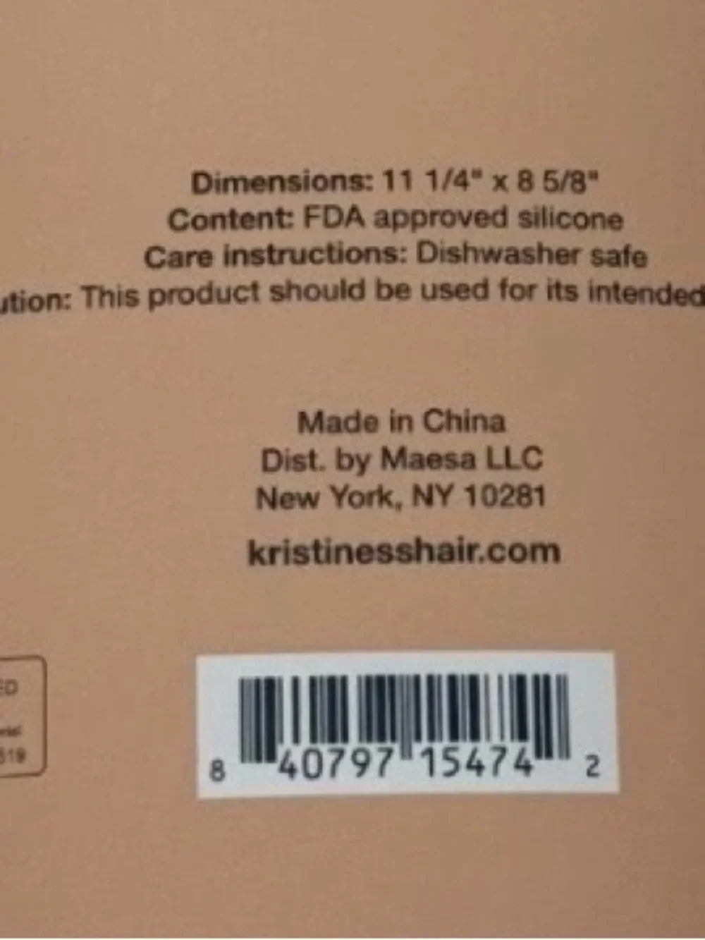 Kristin Ess Neutral Beige Silicone Heat-Resistant Mat